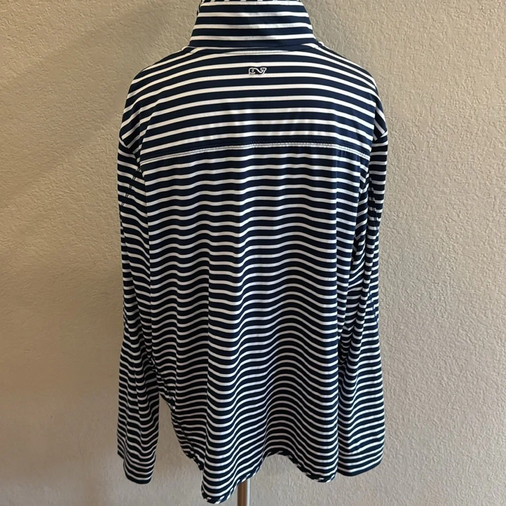 Vineyard Vines Navy and White Striped Top - Picture 5 of 7